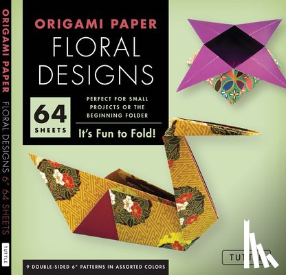  - Origami Paper - Floral Designs - 6" - 60 Sheets