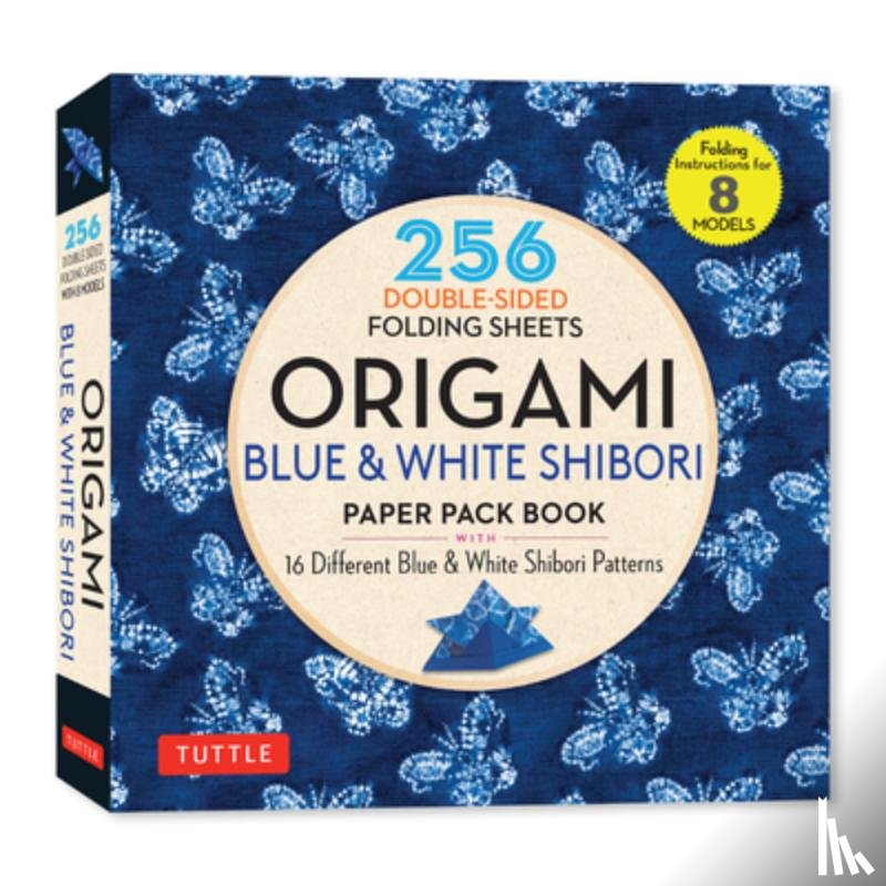  - Origami Blue & White Shibori Paper Pack Book