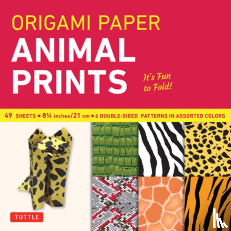  - Origami Paper - Animal Prints - 8 1/4" - 49 Sheets