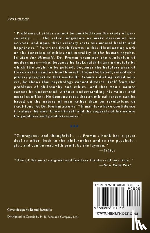 Erich Fromm - Man for Himself