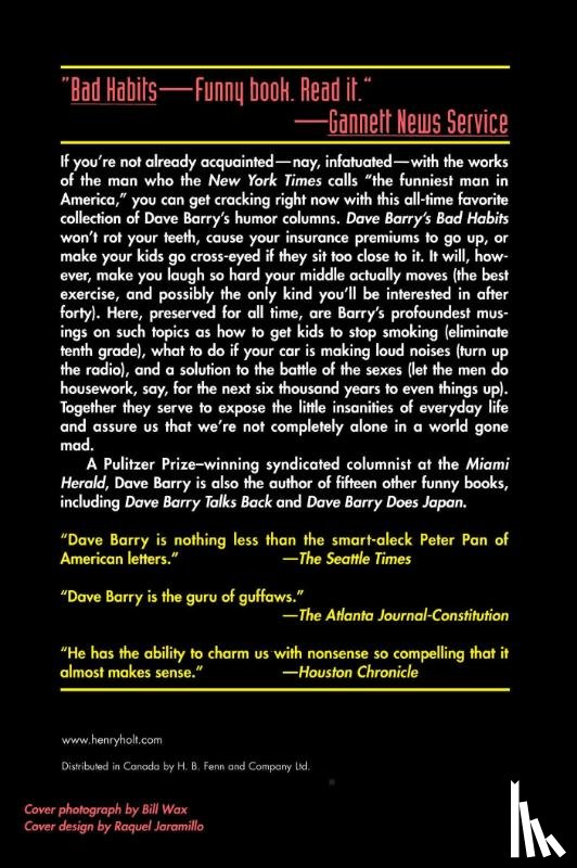 Barry, Dave - Dave Barry's Bad Habits