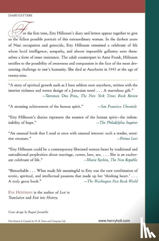 Etty Hillesum - Life and Letters