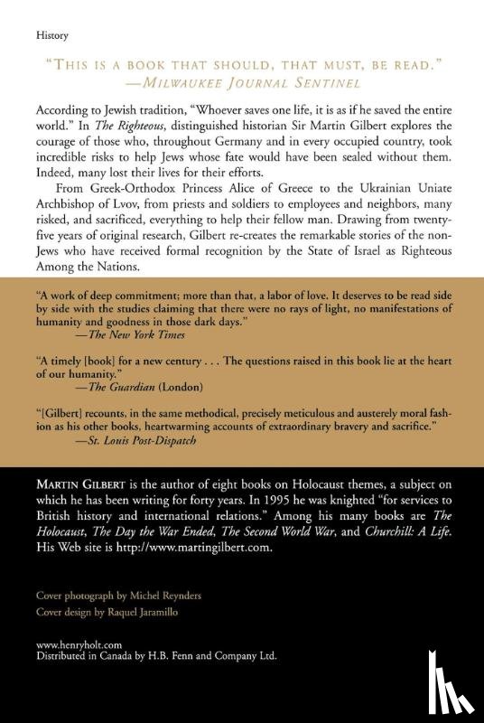 Gilbert, Martin - The Righteous