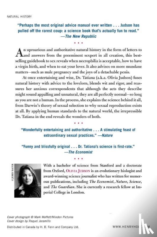 Judson, Olivia - Dr. Tatiana's Sex Advice to All Creation