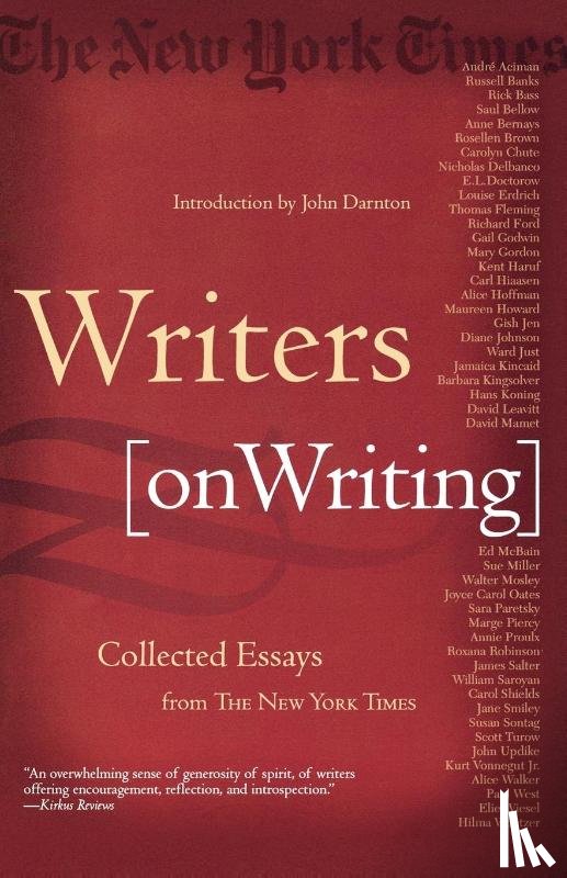 JOHN DARNTON - WRITERS ON WRITING