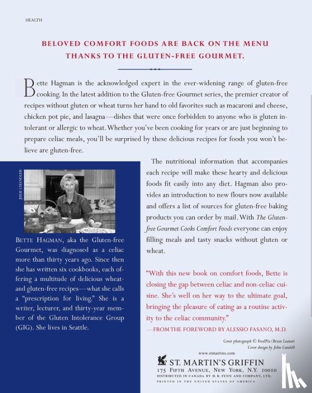 Hagman, Bette - The Gluten-Free Gourmet Cooks Comfort Foods