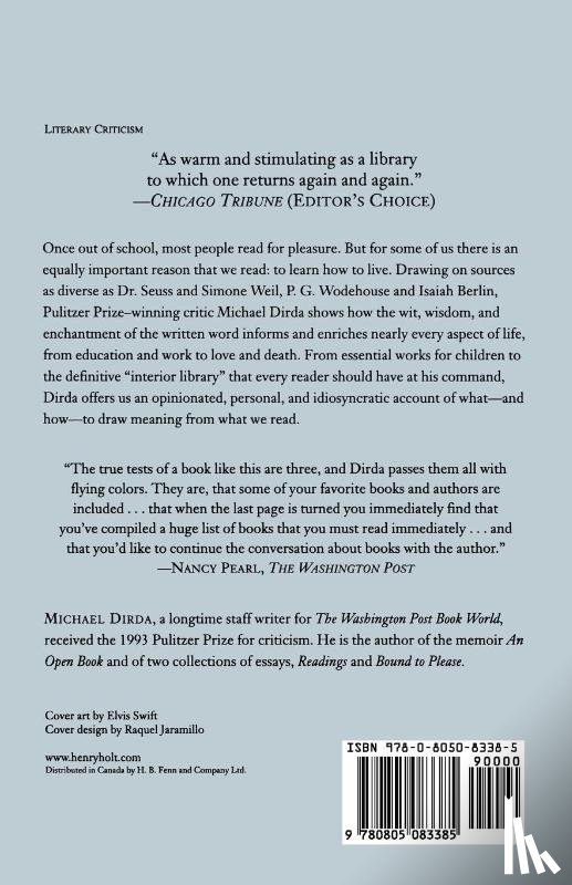 Dirda, Michael (Washington Post Book World) - Notes on Reading and Life