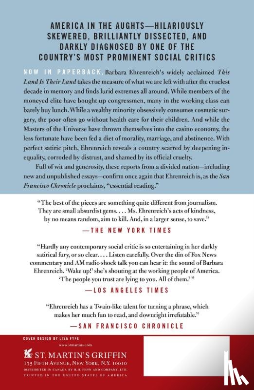 Ehrenreich, Barbara - This Land Is Their Land