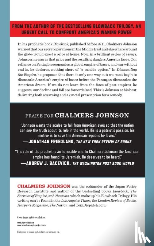 Johnson, Chalmers - Dismantling the Empire