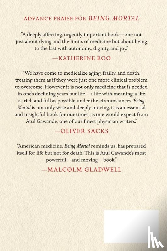 Gawande, Atul - Being Mortal