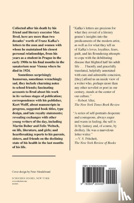 Kafka, Franz - Letters to Friends, Family, and Editors
