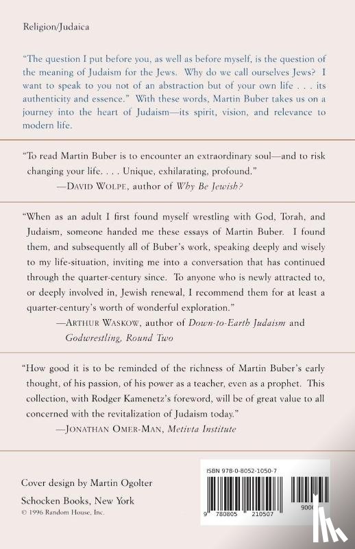 Buber, Martin - On Judaism