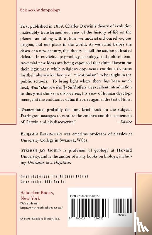 Farrington, Benjamin - What Darwin Really Said