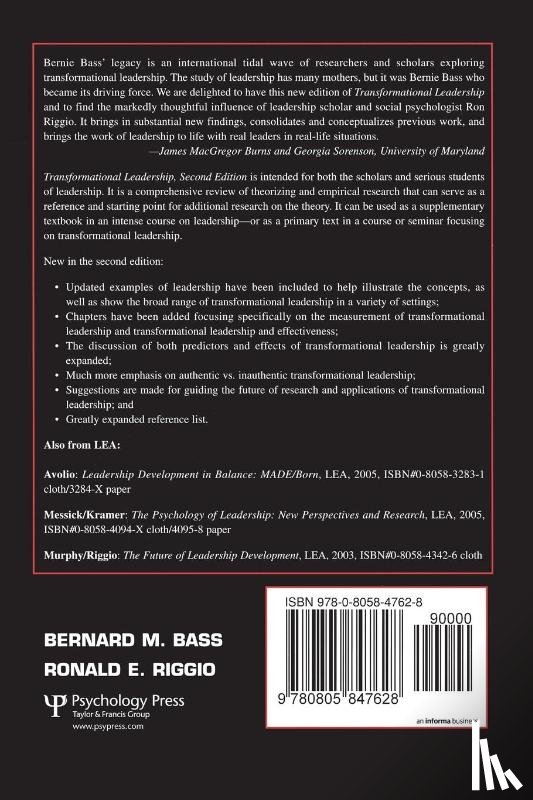 Bass, Bernard M., Riggio, Ronald E. - Transformational Leadership