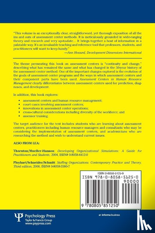 Thornton III, George C., Rupp, Deborah E. - Assessment Centers in Human Resource Management