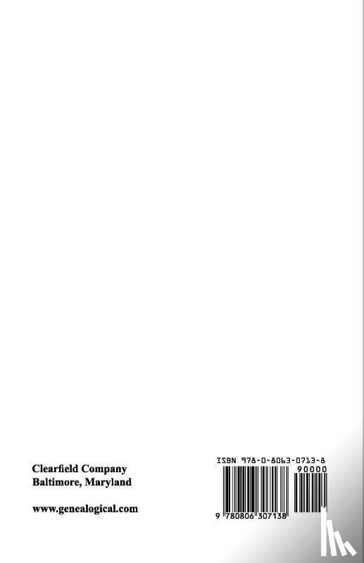 Littell - Family Records, or Genealogies of the First Settlers of Passaic Valley (and Vicinity) [New Jersey]