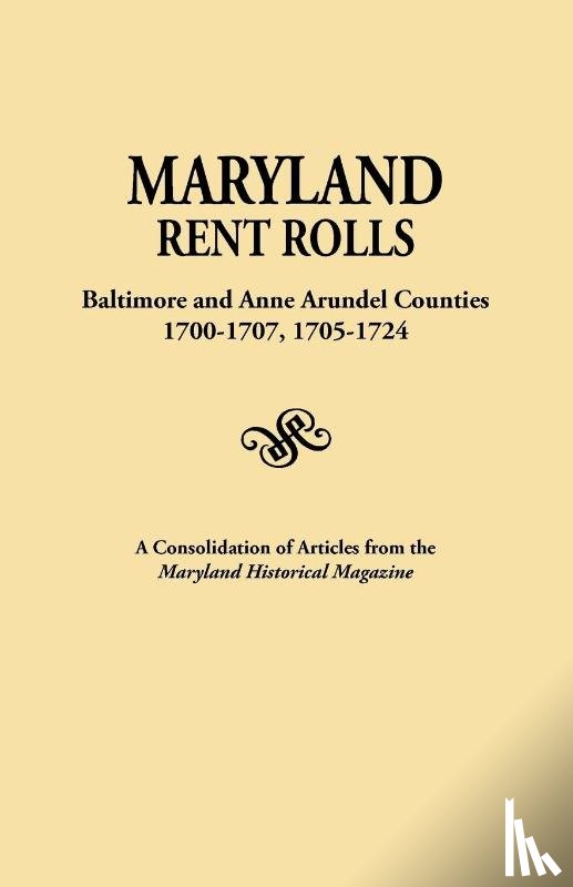 Maryland, Historical Magazine - Maryland Rent Rolls