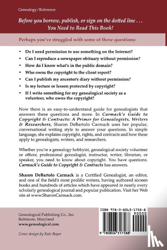 Carmack, Sharon DeBartolo - Carmack's Guide to Copyright & Contracts