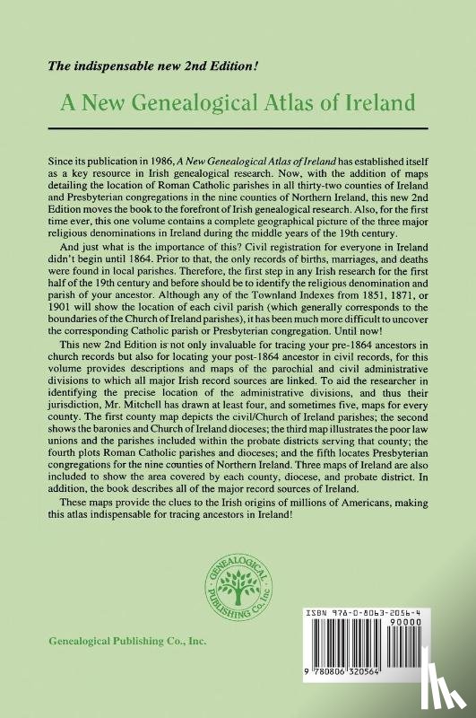 Mitchell, Brian - A New Genealogical Atlas of Ireland Seond Edition