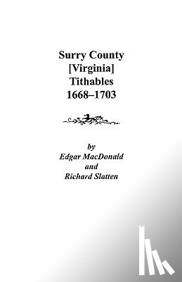 MacDonald - Surry County [Virginia] Tithables, 1668-1703