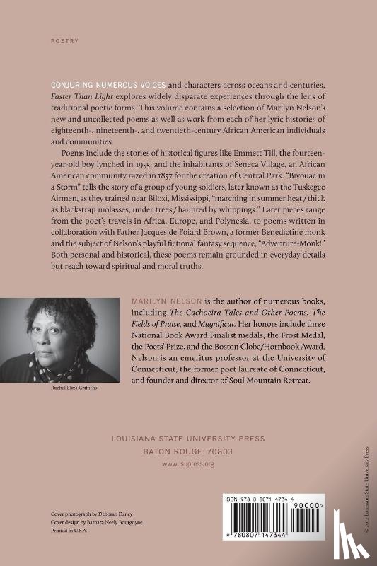 Marilyn (professor at the University of Connecticut, the former Poet Laureate of Connecticut) Nelson - Faster Than Light