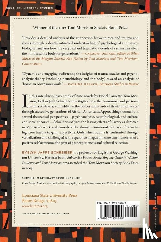 Schreiber, Evelyn Jaffe - Race, Trauma, and Home in the Novels of Toni Morrison