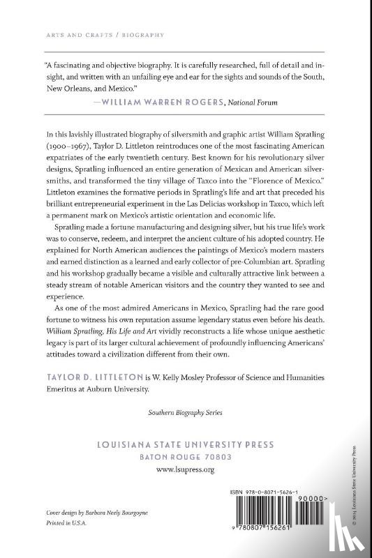 Littleton, Taylor D. - William Spratling, His Life and Art