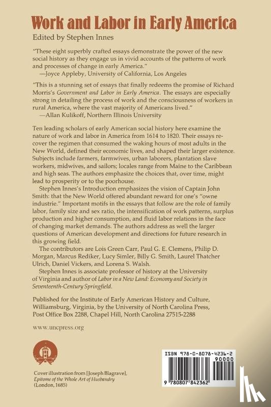  - Work and Labor in Early America