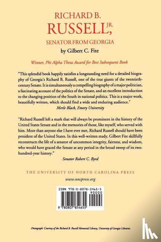 Fite, Gilbert C. - Richard B. Russell, Jr., Senator From Georgia