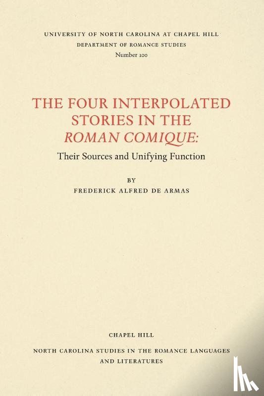 Armas, Frederick Alfred de - The Four Interpolated Stories in the Roman Comique