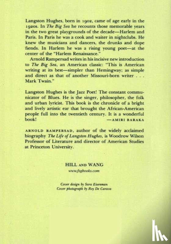 Hughes, Langston - The Big Sea