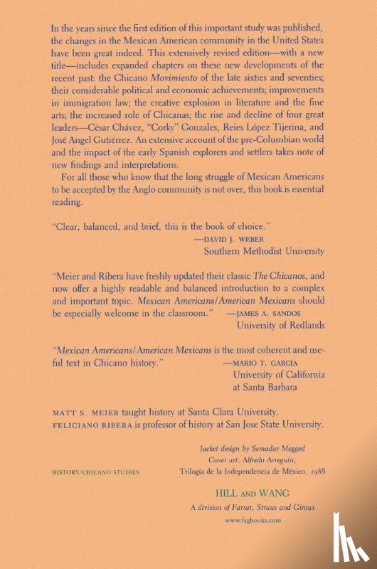 Meier, Matt S, Ribera, Feliciano - Mexican Americans, American Mexicans