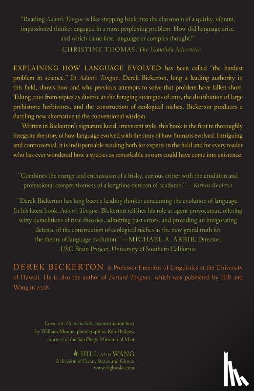 Bickerton, Derek - Adam's Tongue