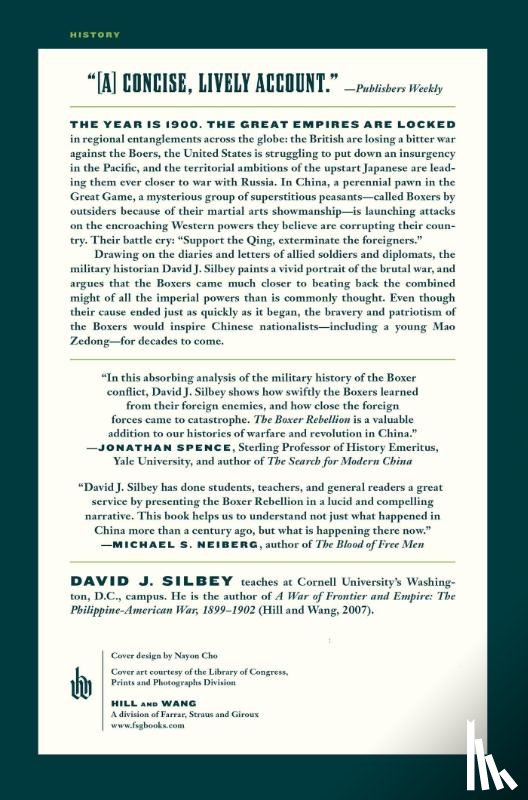 Silbey, David J. - The Boxer Rebellion and the Great Game in China