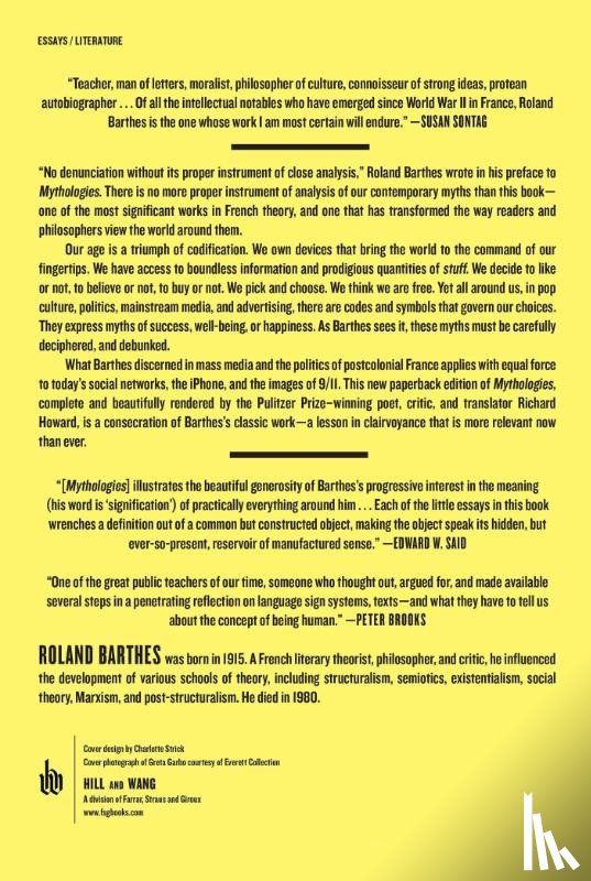 Barthes, Roland - Mythologies