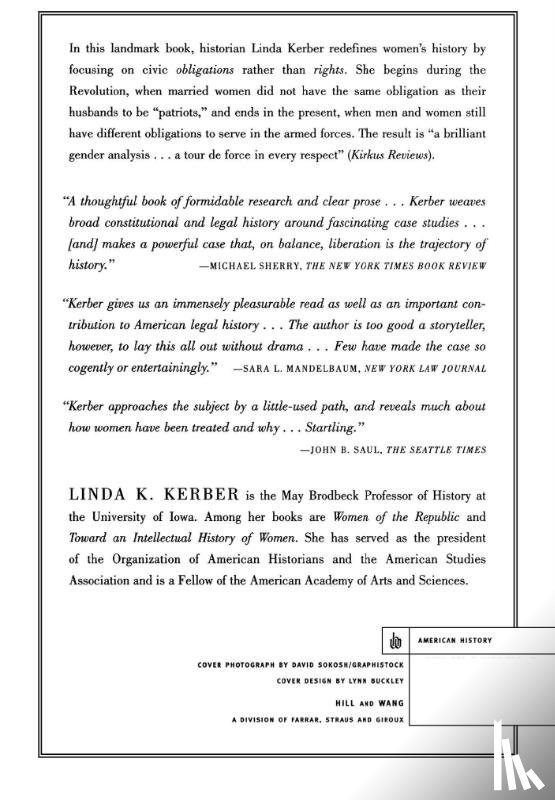 Kerber, Linda K. - No Constitutional Right to Be Ladies