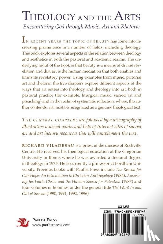 Viladesau, Richard - Theology and the Arts