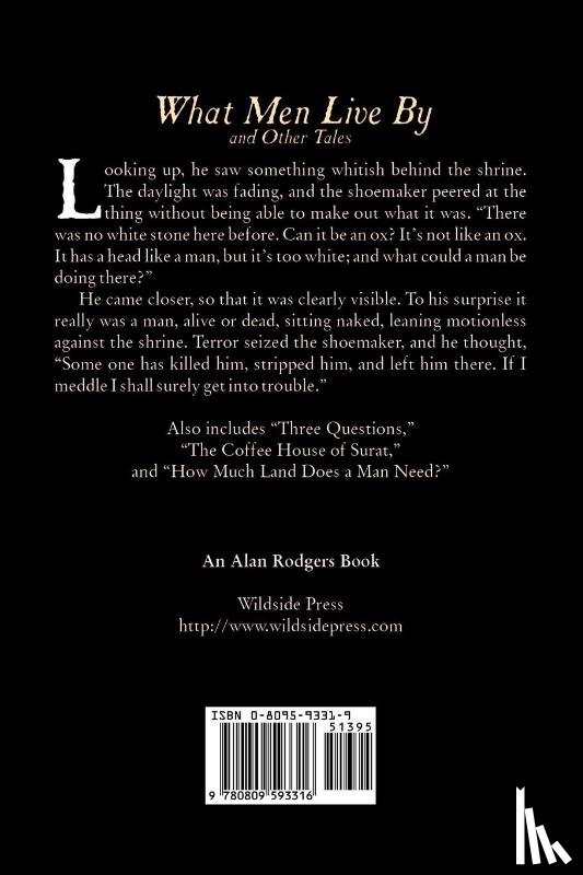 Tolstoy, Leo - What Men Live by and Other Tales