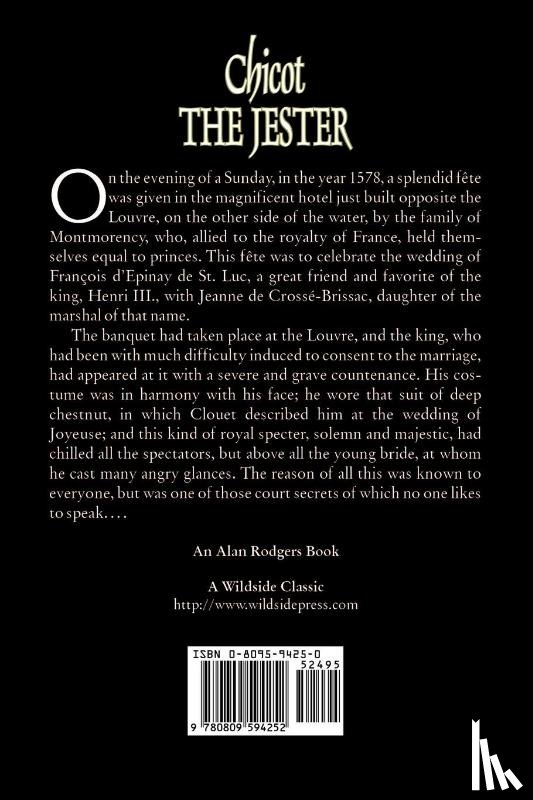 Dumas, Alexandre - Chicot the Jester