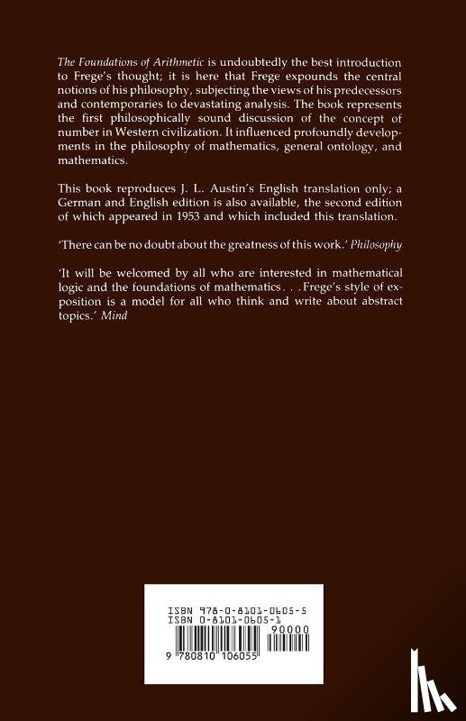 Frege, Gottlob - The Foundations of Arithmetic