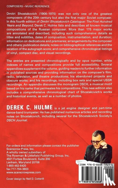 Hulme, Derek C. - Dmitri Shostakovich Catalogue