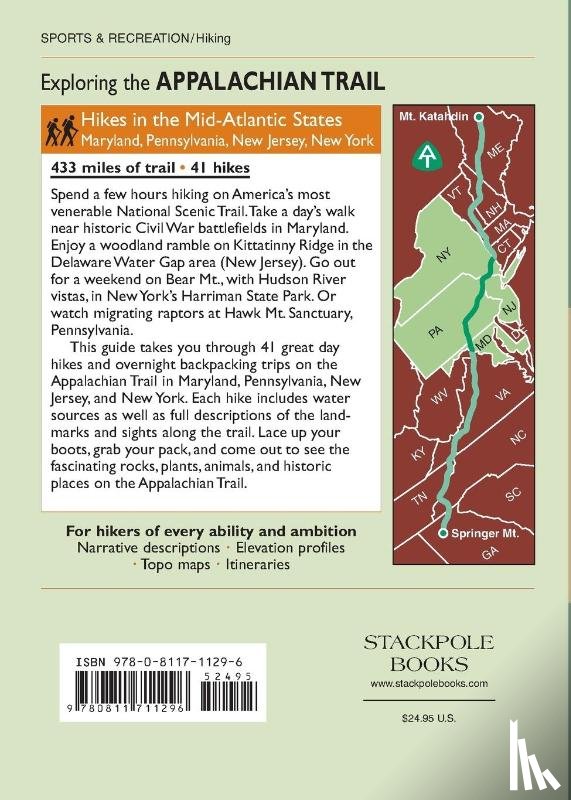 Scherer, Glenn, Hopey, Don - Exploring the Appalachian Trail: Hikes in the Mid-Atlantic States