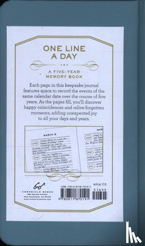 Chronicle Books Staff - One Line A Day: A Five-Year Memory Book