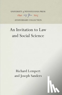 Lempert, Richard, Sanders, Joseph - An Invitation to Law and Social Science