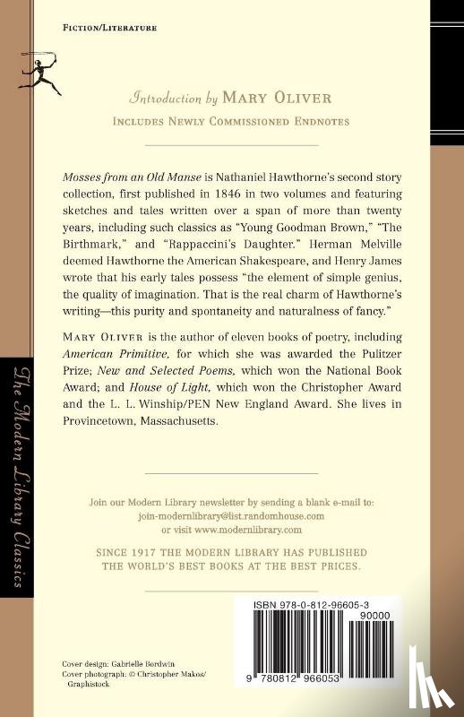 Hawthorne, Nathaniel - Mosses from an Old Manse