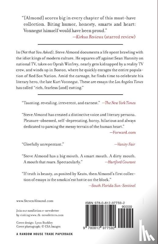 Almond, Steve - (Not That You Asked)