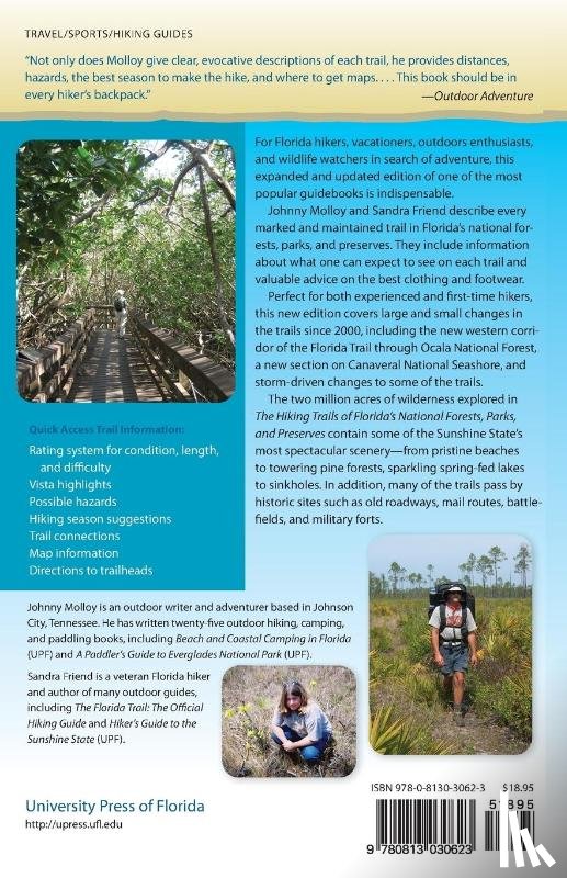 Molloy, Johnny, Friend, Sandra - The Hiking Trails of Florida's National Forests, Parks, and Preserves