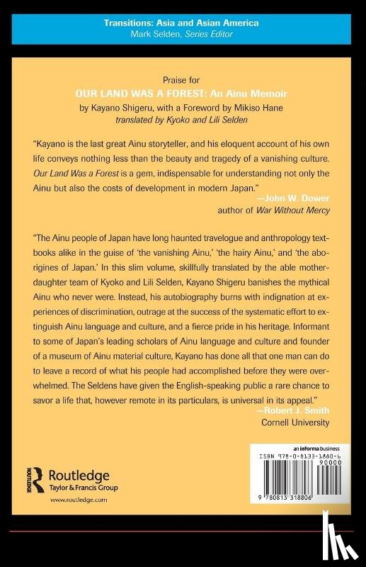 Kayano Shigeru, Selden, Mark - Our Land Was A Forest