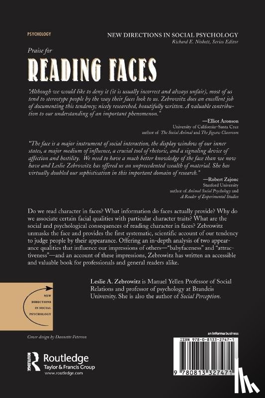 Zebrowitz, Leslie - Reading Faces