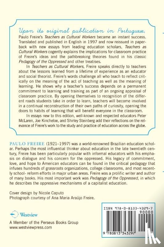 Freire, Paulo - Teachers As Cultural Workers